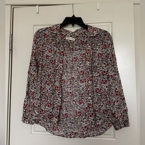 Zara flower blouse